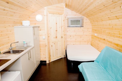 Glamper kitchentte and ensuite shower