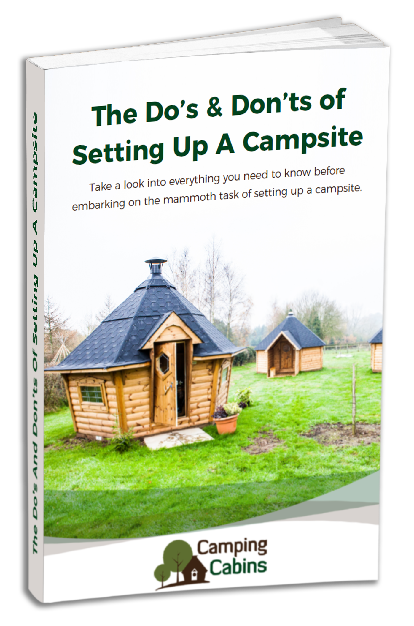 Camping Cabins Guide Cover Mock UP 1
