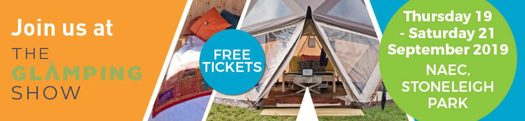 The Glamping Show banner